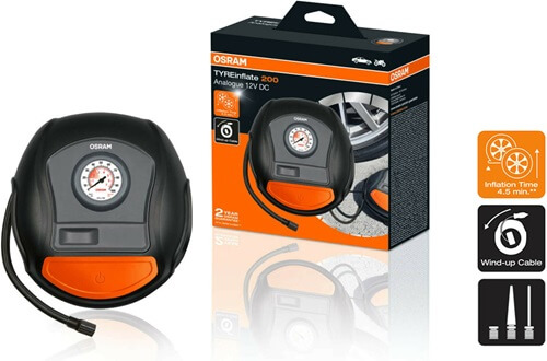 ΚΟΜΠΡΕΣΕΡ ΑΕΡΑ OSRAM 12V 100PS1 TYREINFLATE 200