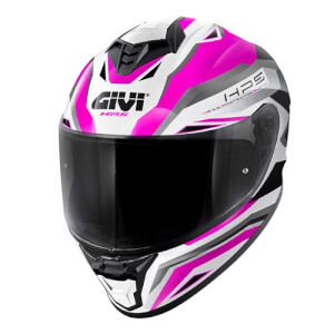 ΚΡΑΝΟΣ 50.X FUCHSIA/GREY/SILVER/BLACK , EXTRA SMOKE VISOR 22.06 GIVI
